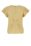 Isabel Marant Biege Polyester Tullya Blouse In Brown