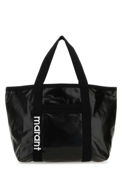 Isabel Marant Woman Black Canvas Darwen Shopping Bag