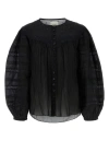 Isabel Marant Women's Cotton Blend Gregoria Blouse Top In Black