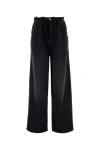 Isabel Marant 'lemony' Black Five-pocket Jeans With Logo Patch In Cotton Denim Woman
