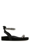 Isabel Marant Embellished Strap Mellan Sandals In Black