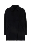 Isabel Marant Black Wool Blend Eveline Coat In Black