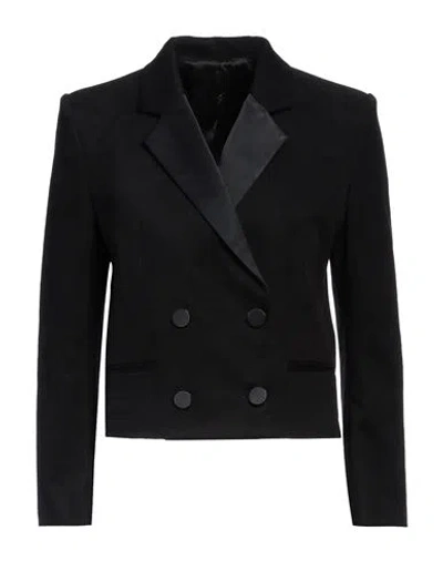 Isabel Marant Woman Blazer Black Size 4 Cotton, Elastane