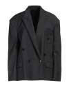 Isabel Marant Woman Blazer Charcoal Size 10 Wool, Viscose In Grey