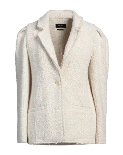 Isabel Marant Woman Blazer Cream Size 6 Acrylic, Wool, Polyester