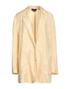 Isabel Marant Woman Blazer Pastel Yellow Size 4 Polyester, Silk In Yellow