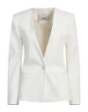 Isabel Marant Woman Blazer White Size 6 Hemp, Viscose, Elastane