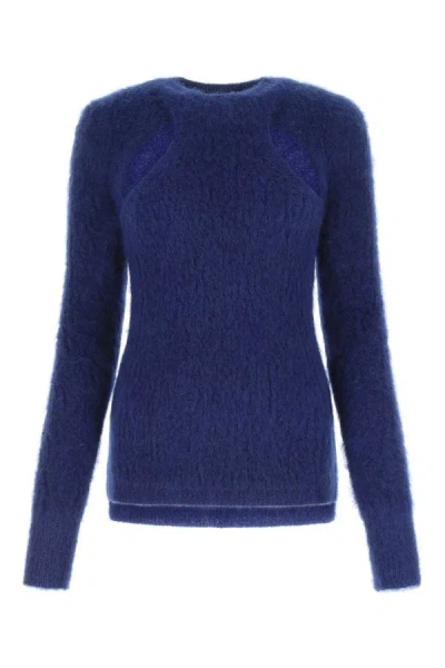ISABEL MARANT ISABEL MARANT WOMAN BLUE MOHAIR BLEND ALFORD SWEATER