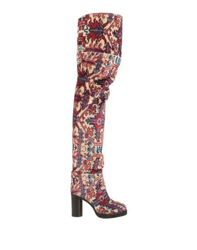 Isabel Marant Woman Boot Beige Size 7 Viscose, Cotton