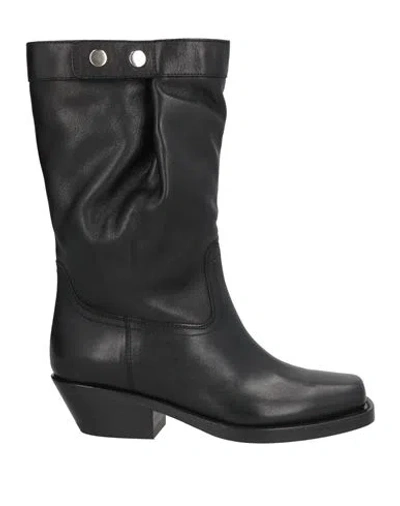 ISABEL MARANT ISABEL MARANT WOMAN BOOT BLACK SIZE 5 COW LEATHER