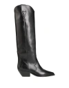 Isabel Marant 40mm Denvee Leather Boots In Black