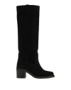 Isabel Marant Woman Boot Black Size 6.5 Calfskin In Black