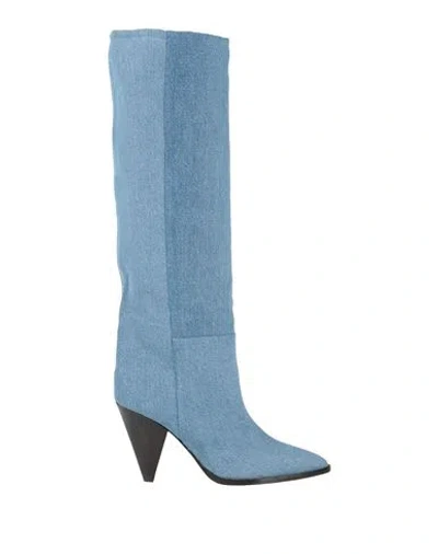 ISABEL MARANT ISABEL MARANT WOMAN BOOT BLUE SIZE 5 CALFSKIN
