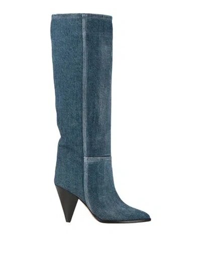 Isabel Marant Woman Boot Blue Size 6.5 Cotton