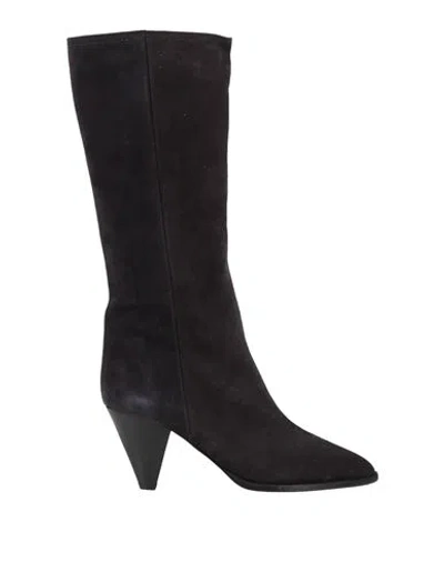 ISABEL MARANT ISABEL MARANT WOMAN BOOT CHARCOAL SIZE 4 CALFSKIN
