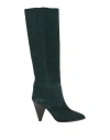 Isabel Marant Woman Boot Dark Green Size 6 Calfskin