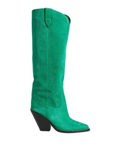 Isabel Marant Woman Boot Green Size 10 Leather