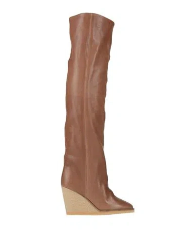 Isabel Marant Woman Boot Light Brown Size 5 Calfskin
