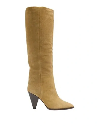 Isabel Marant Woman Boot Light Green Size 5.5 Calfskin