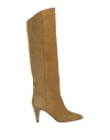 Isabel Marant Lispa Suede Knee-high Boots In Sage Green