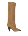 Isabel Marant Woman Boot Sand Size 8 Calfskin In Beige