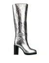 Isabel Marant Woman Knee Boots Silver Size 8 Lambskin In Silver