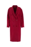 ISABEL MARANT ISABEL MARANT WOMAN BORDEAUX WOOL BLEND THEODORE COAT