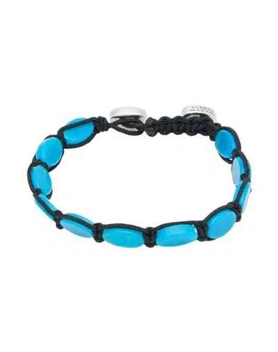 Isabel Marant Woman Bracelet Azure Size - Pmma (polymethyl Methacrylate), Polyester, Tin, Brass In Blue