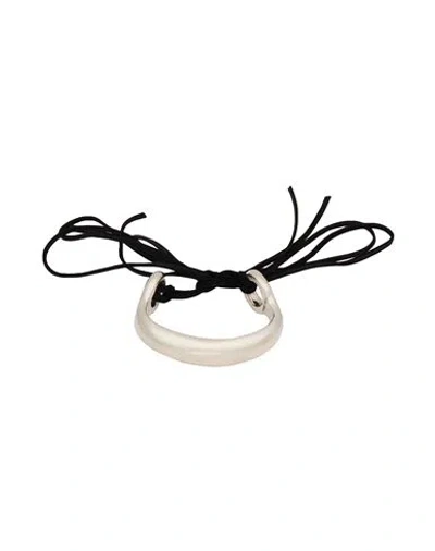 Isabel Marant Woman Bracelet Black Size I Brass, Goat Skin
