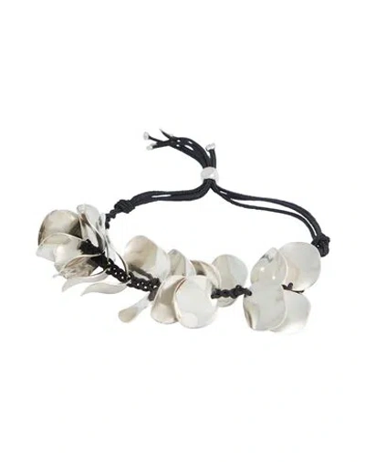Isabel Marant Woman Bracelet Black Size - Metal, Textile Fibers