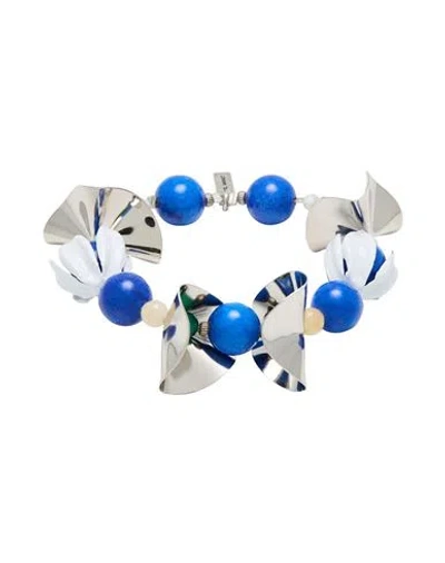 Isabel Marant Woman Bracelet Blue Size - Brass, Resin
