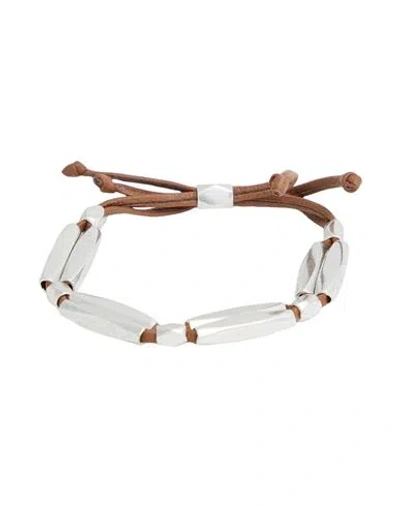 Isabel Marant Woman Bracelet Brown Size - Metal, Leather