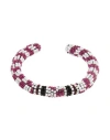 Isabel Marant Plastic Bracelets In Pink