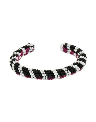 Isabel Marant Woven Beaded Bracelet In Black