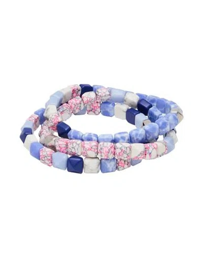 Isabel Marant Woman Bracelet Light Blue Size - Resin, Brass