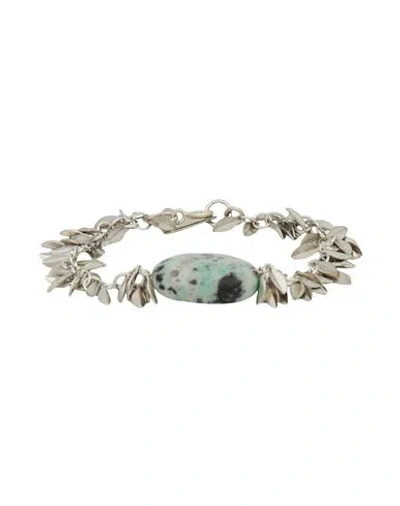 Isabel Marant Woman Bracelet Light Green Size - Metal, Stone