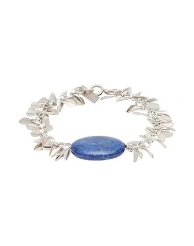 Isabel Marant Woman Bracelet Navy Size - Metal, Stone