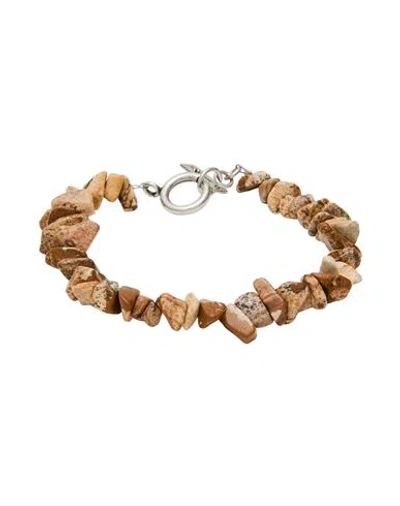 Isabel Marant Woman Bracelet Sand Size I Stone, Tin, Brass In Beige