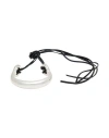 Isabel Marant Woman Bracelet Silver Size - Brass, Lambskin In Silver