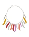 Isabel Marant Woman Bracelet Silver Size - Brass, Polyurethane, Tin In Silver