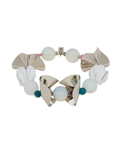 Isabel Marant Woman Bracelet Transparent Size - Brass, Resin