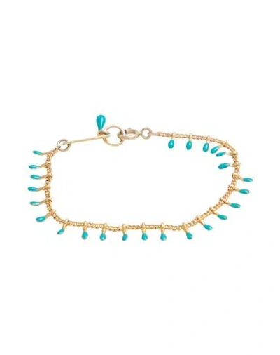 Isabel Marant Woman Bracelet Turquoise Size - Metal In Blue