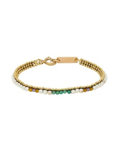 Isabel Marant Adjustable Metal Bracelet In Gold