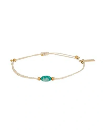 Isabel Marant Woman Bracelet Turquoise Size - Metal, Textile Fibers In Blue