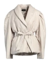 Isabel Marant Woman Coat Beige Size 6 Polyester, Cotton In Beige