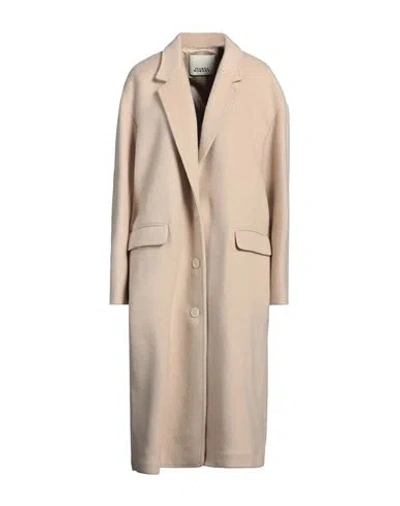 Isabel Marant Woman Coat Beige Size 8 Virgin Wool, Wool, Cashmere, Silk In Neutral