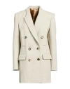 Isabel Marant Woman Coat Beige Size 8 Wool In Beige