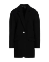 Isabel Marant Woman Coat Black Size 8 Virgin Wool, Cashmere, Polyamide