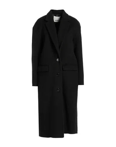 Isabel Marant Woman Coat Black Size 4 Virgin Wool, Wool, Cashmere, Silk