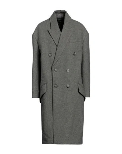 Isabel Marant Woman Coat Grey Size 2 Wool, Cotton